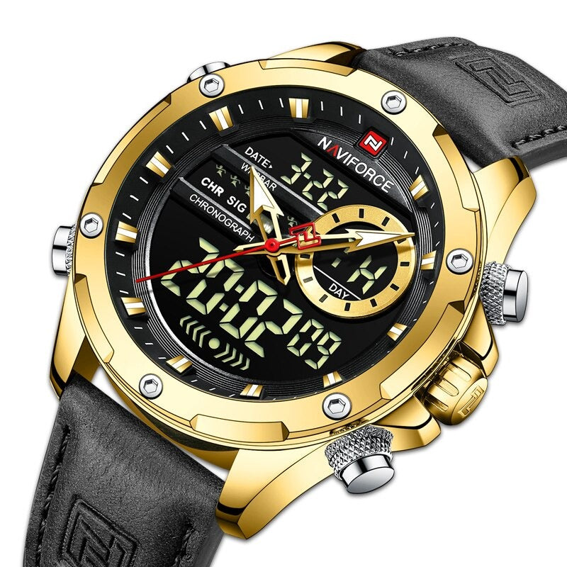 Naviforce Forza® orologio uomo cinturino in pelle - Naviforce Italia